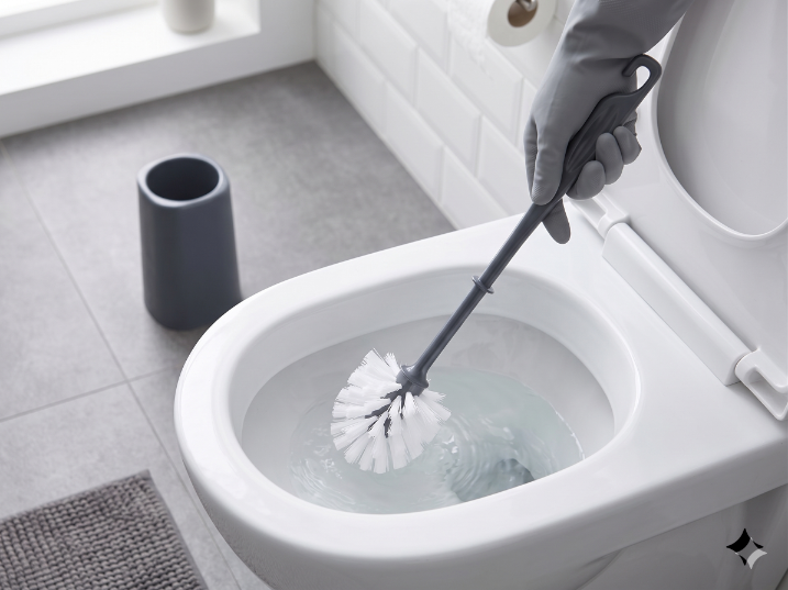 Wc szczotka plastikowa solo standard ciemny szary