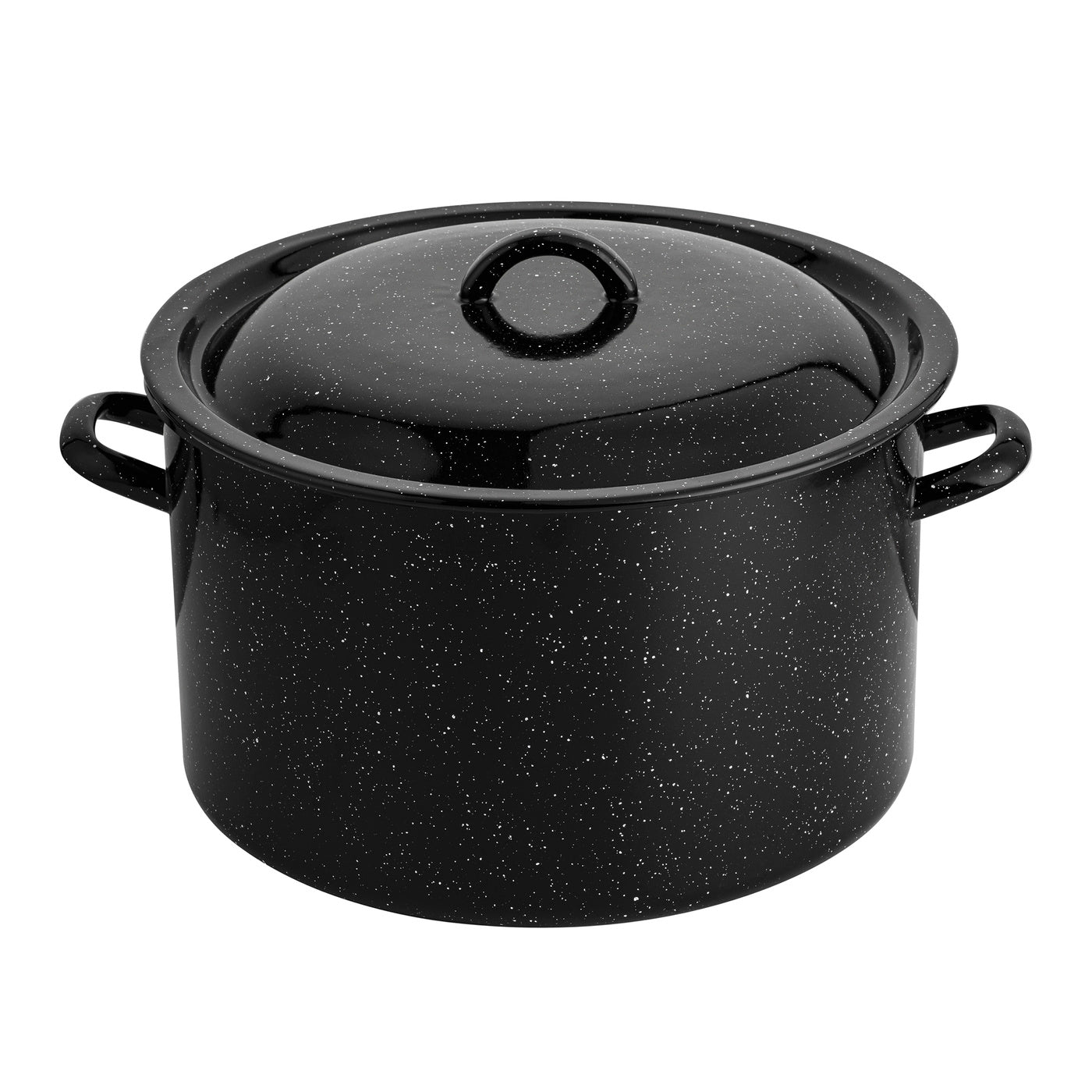 Garnek do słoików emaliowany 32cm 16l z/p czarny 570/32