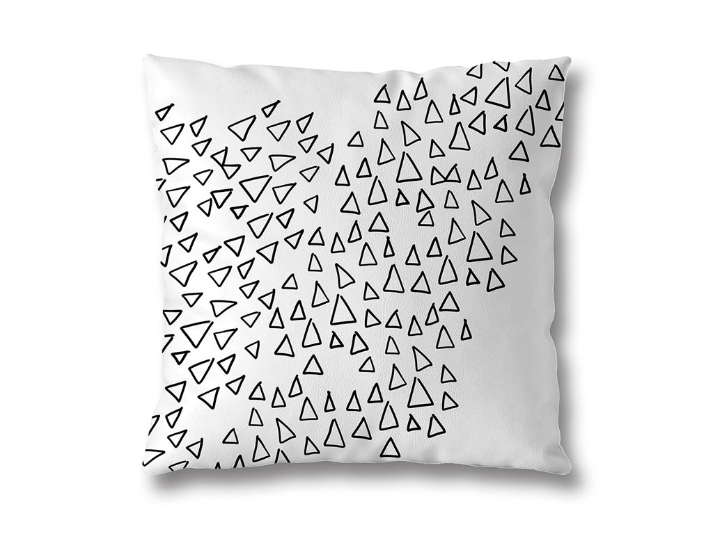 Poszewka b&w 40x40cm triangle biała