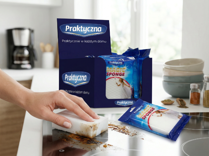 Gąbka magiczna praktyczna 2 szt