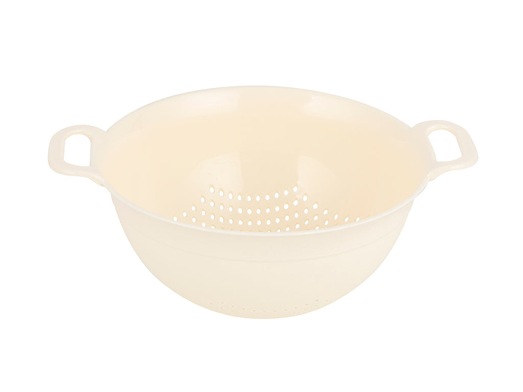 Cedzak plastikowy mono 18cm 1,2l kremowy