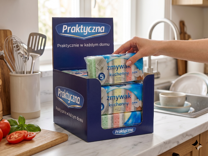 Zmywak kuchenny praktyczna prostokątny 5 szt