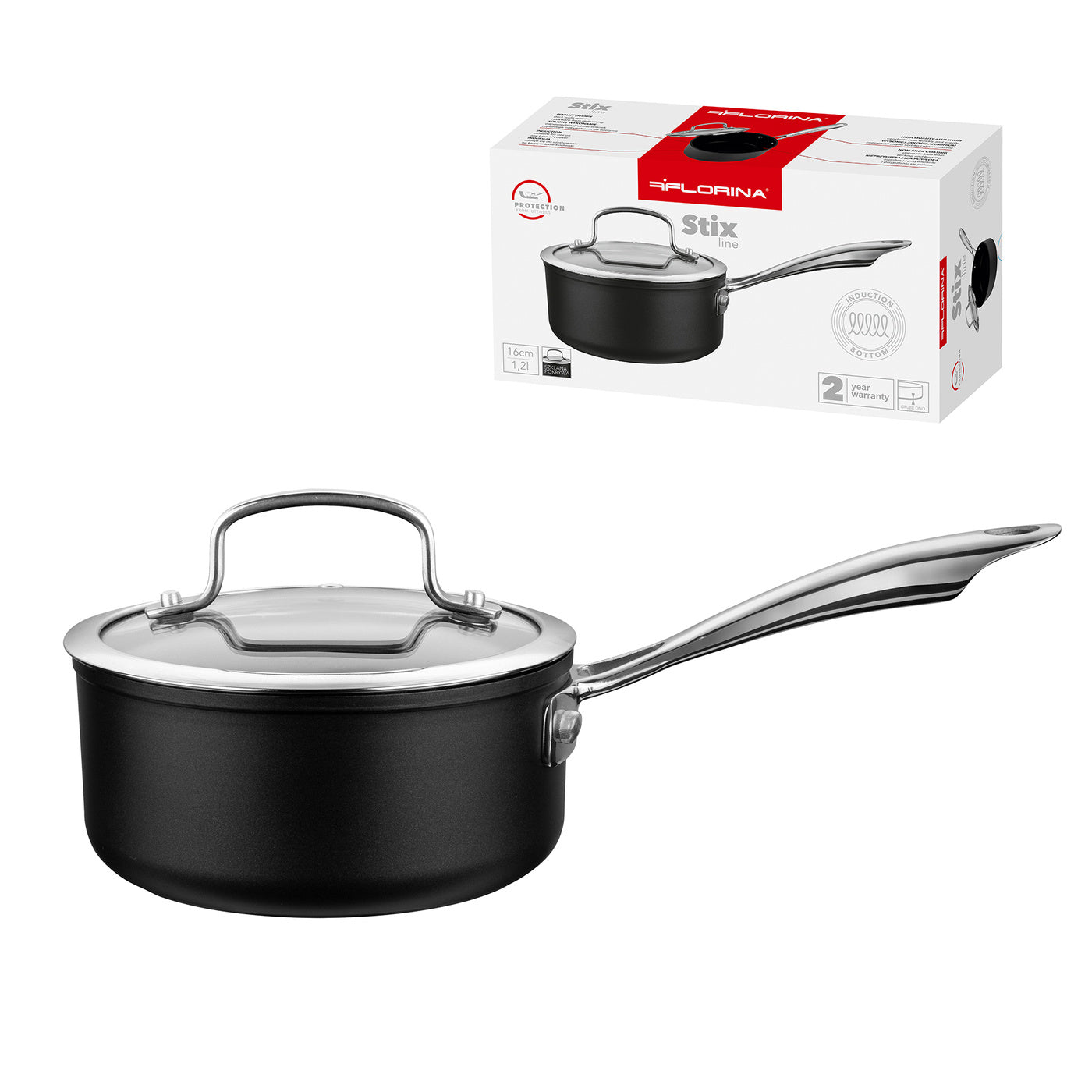 Rondel aluminiowy stix 16cm 1,2l z/p