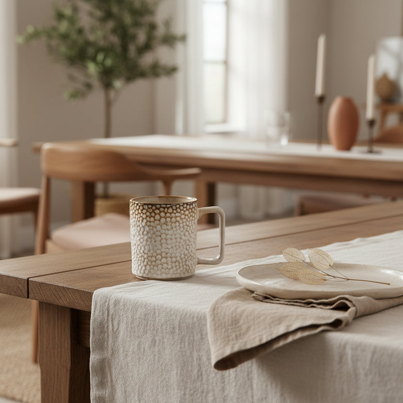 Zestaw 4 elementowy komplet porcelany Gambia kubek