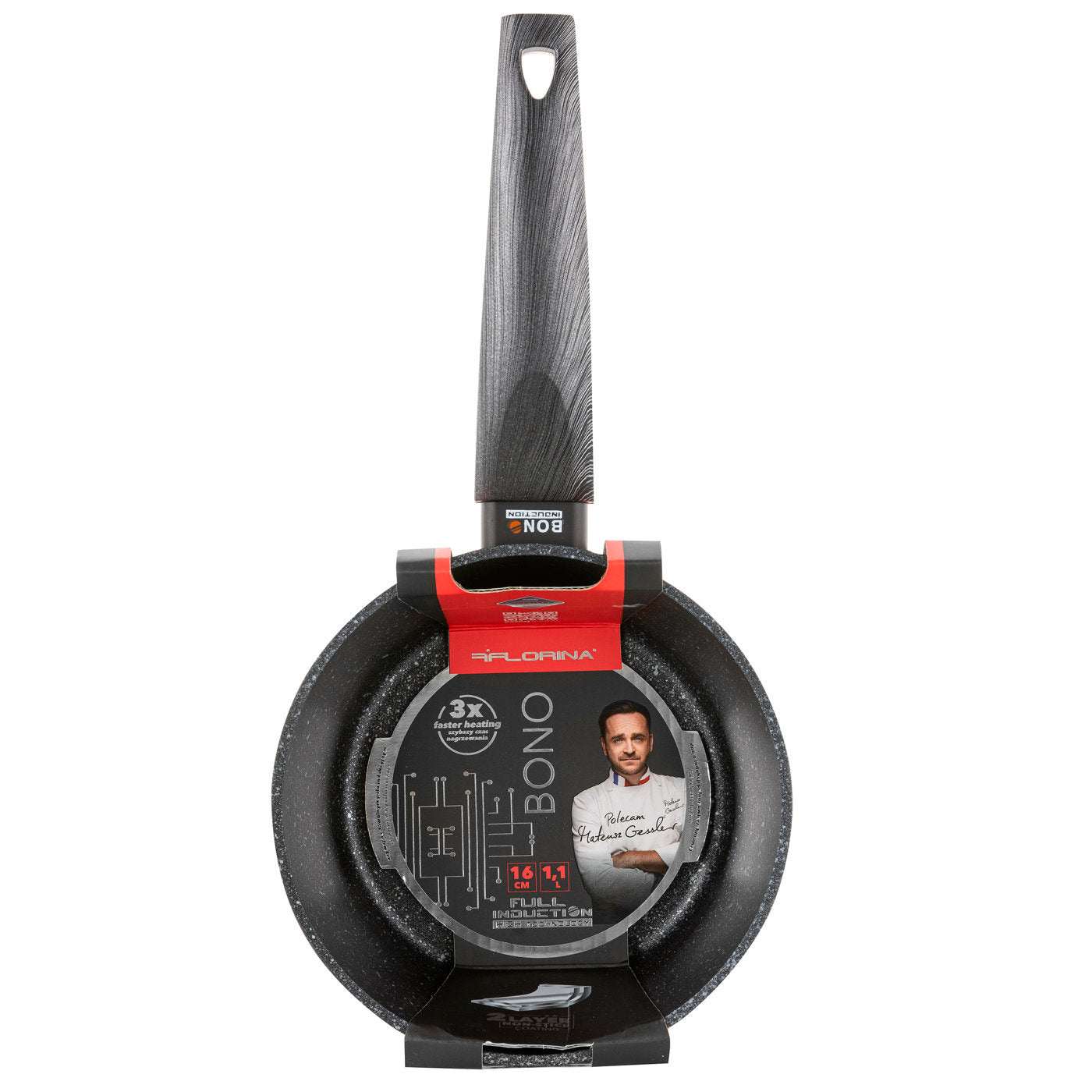 Rondel aluminiowy bono 16cm 1,1l mg