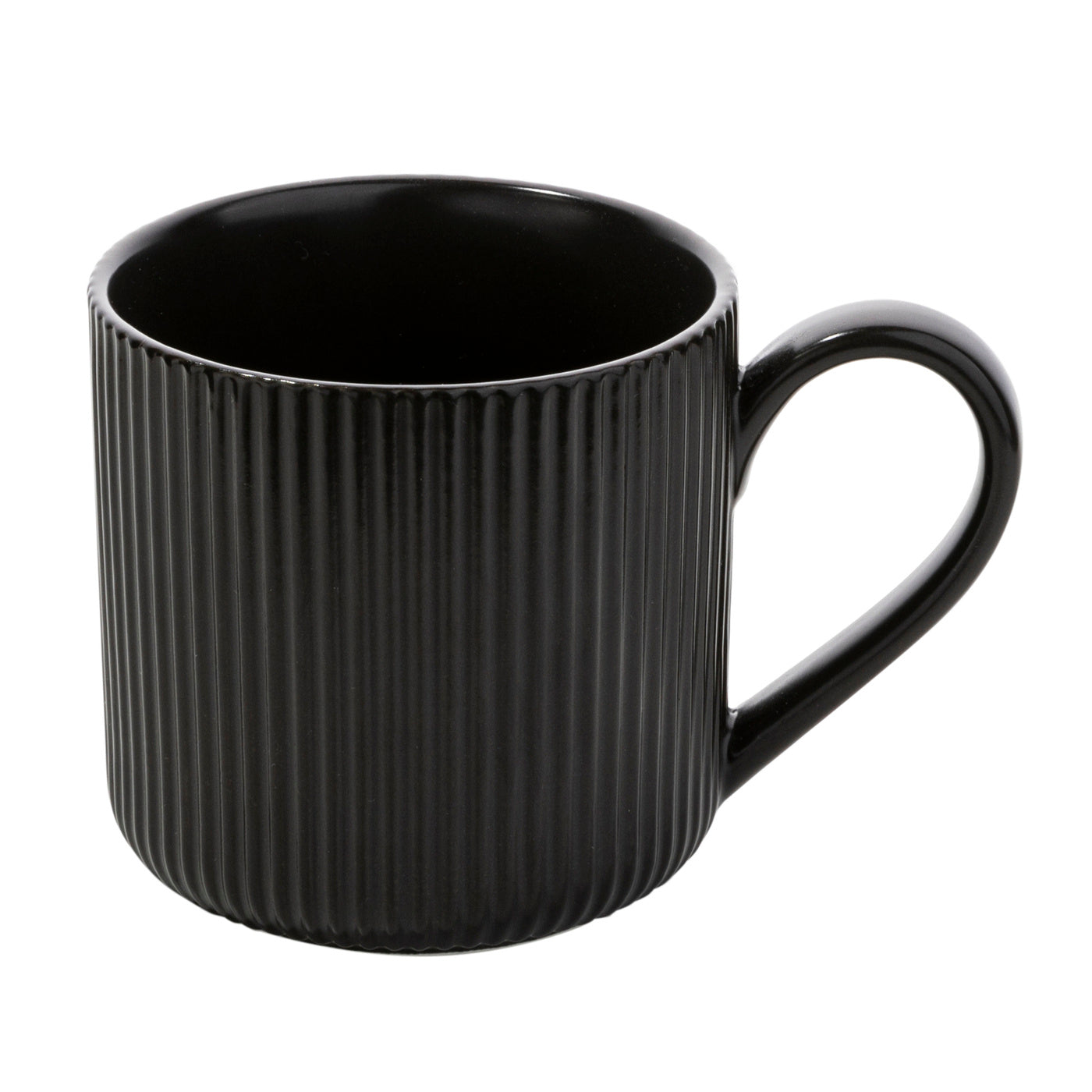 Filiżanka ze spodkiem bambusowym alisa 260ml czarna