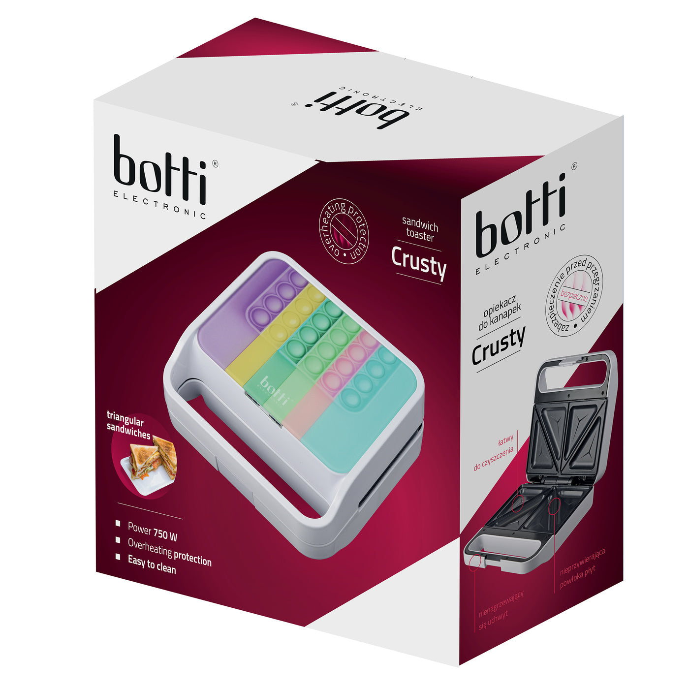 Sandwich crusty popit - botti jt-s221