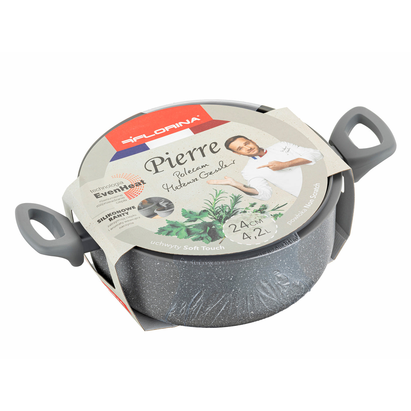 Garnek aluminiowy Pierre 24 cm 4,2 l by Mateusz Gessler