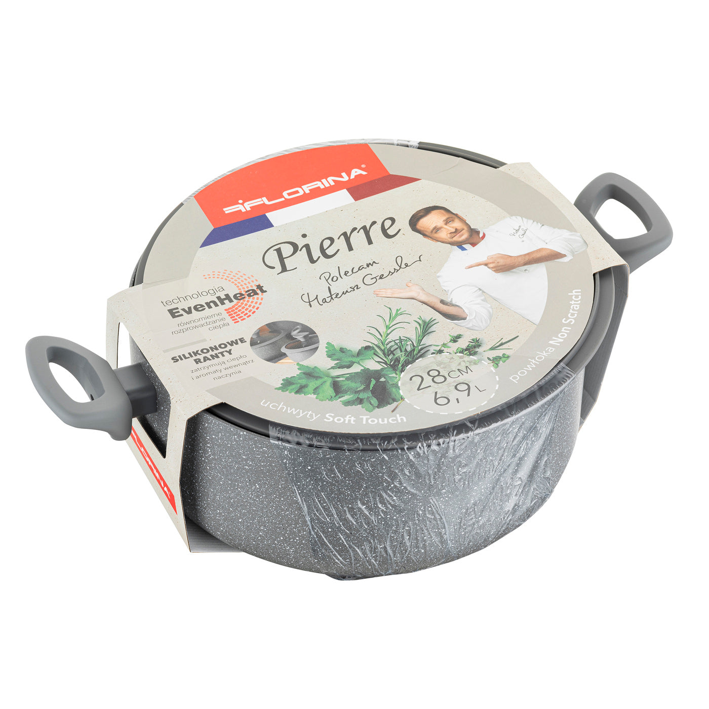 Garnek aluminiowy Pierre 28 cm 6,9 l by Mateusz Gessler