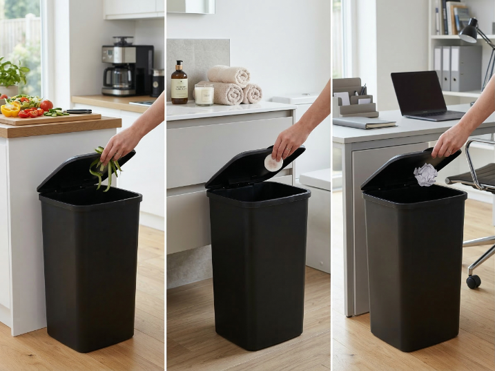 Kosz plastikowy prime 24l czarny