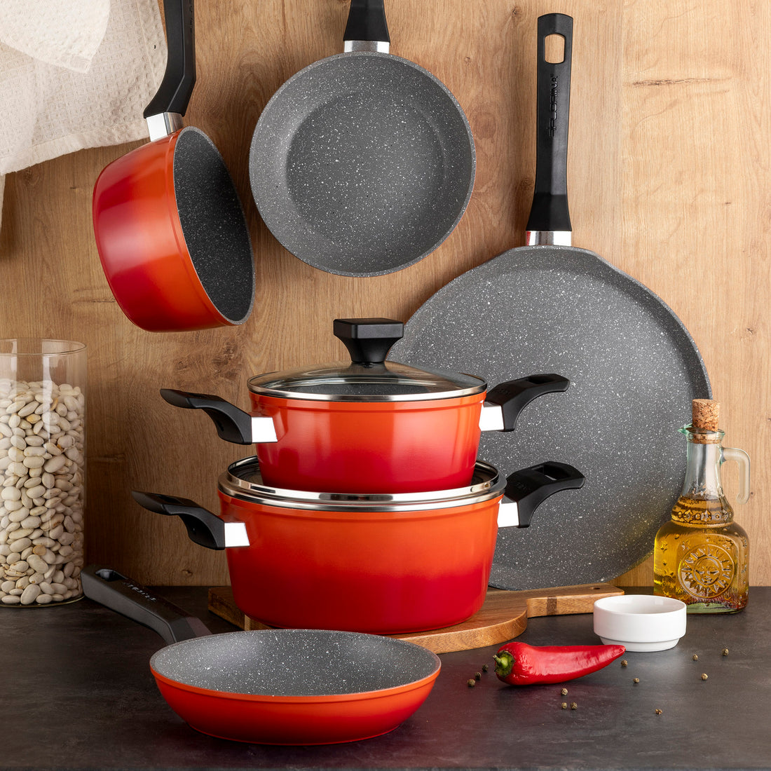 Patelnia aluminiowa chili 26cm mg