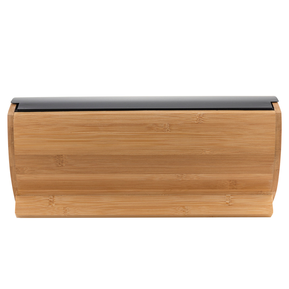 Zestaw 4 elementowy elegant chlebak 35x25x15,5 cm w zestawie z 3 pojemnikami na artykuły sypkie czarny de