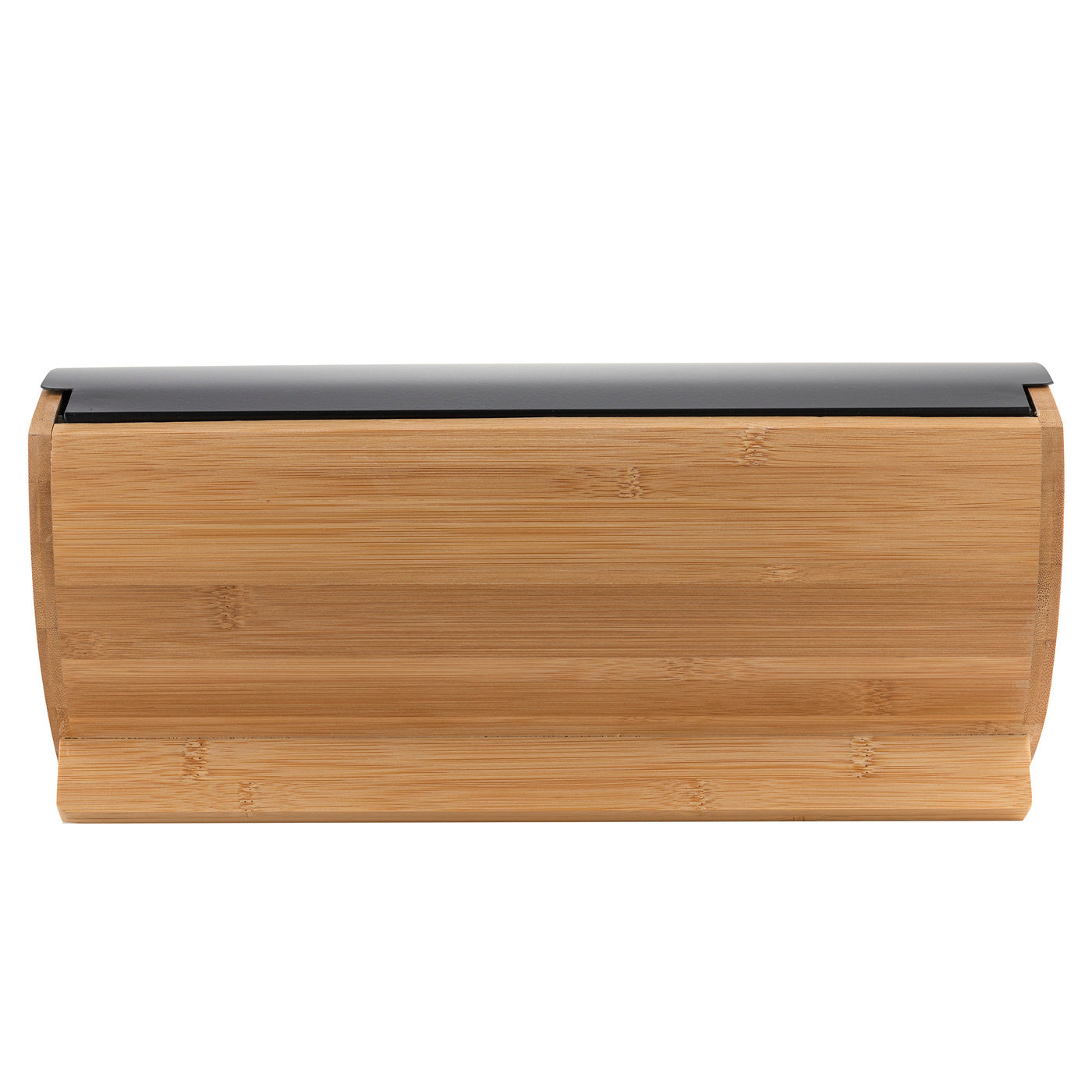 Zestaw 4 elementowy elegant chlebak 35x25x15,5 cm w zestawie z 3 pojemnikami na artykuły sypkie czarny de