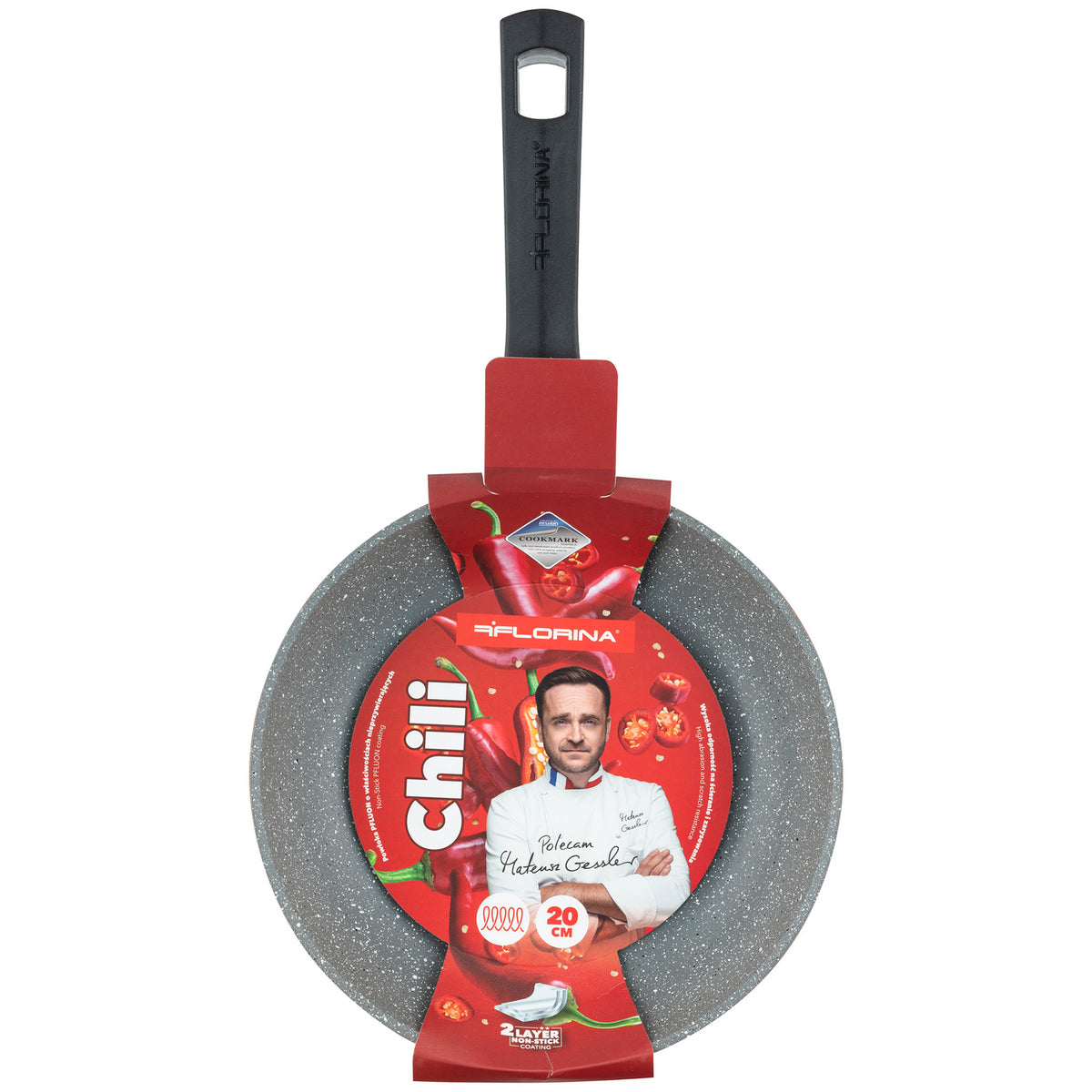 Patelnia aluminiowa chili 20cm mg