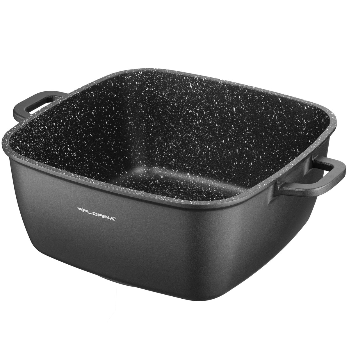 Garnek aluminiowy kwadratowy chef 24x24x10,5cm 4,6l z/p v.2