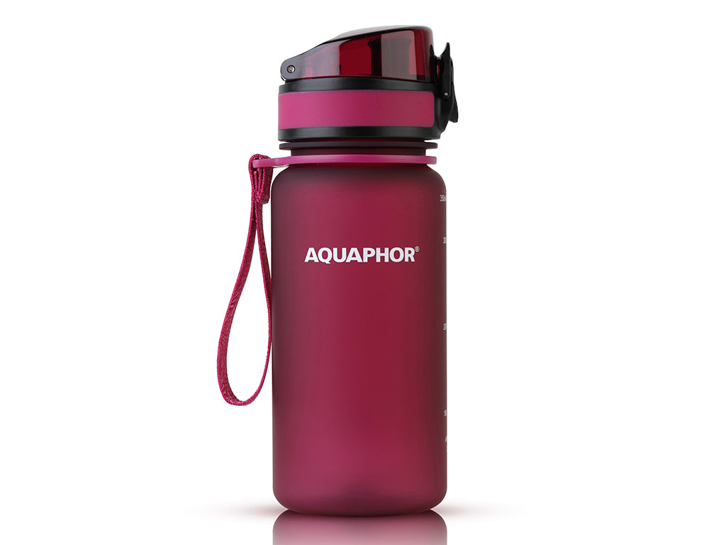 Butelka filtrująca aquaphor city 350ml bordowa -aqu 522905