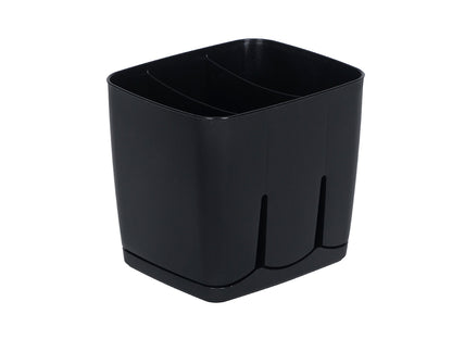 Ociekacz do sztućców plastikowy 13,5x11,5x12cm czarny