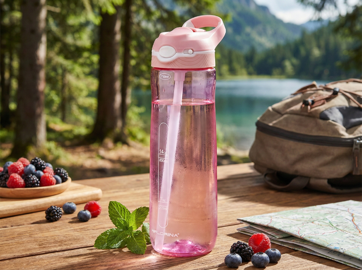 Butelka plastikowa sisi 750ml pink