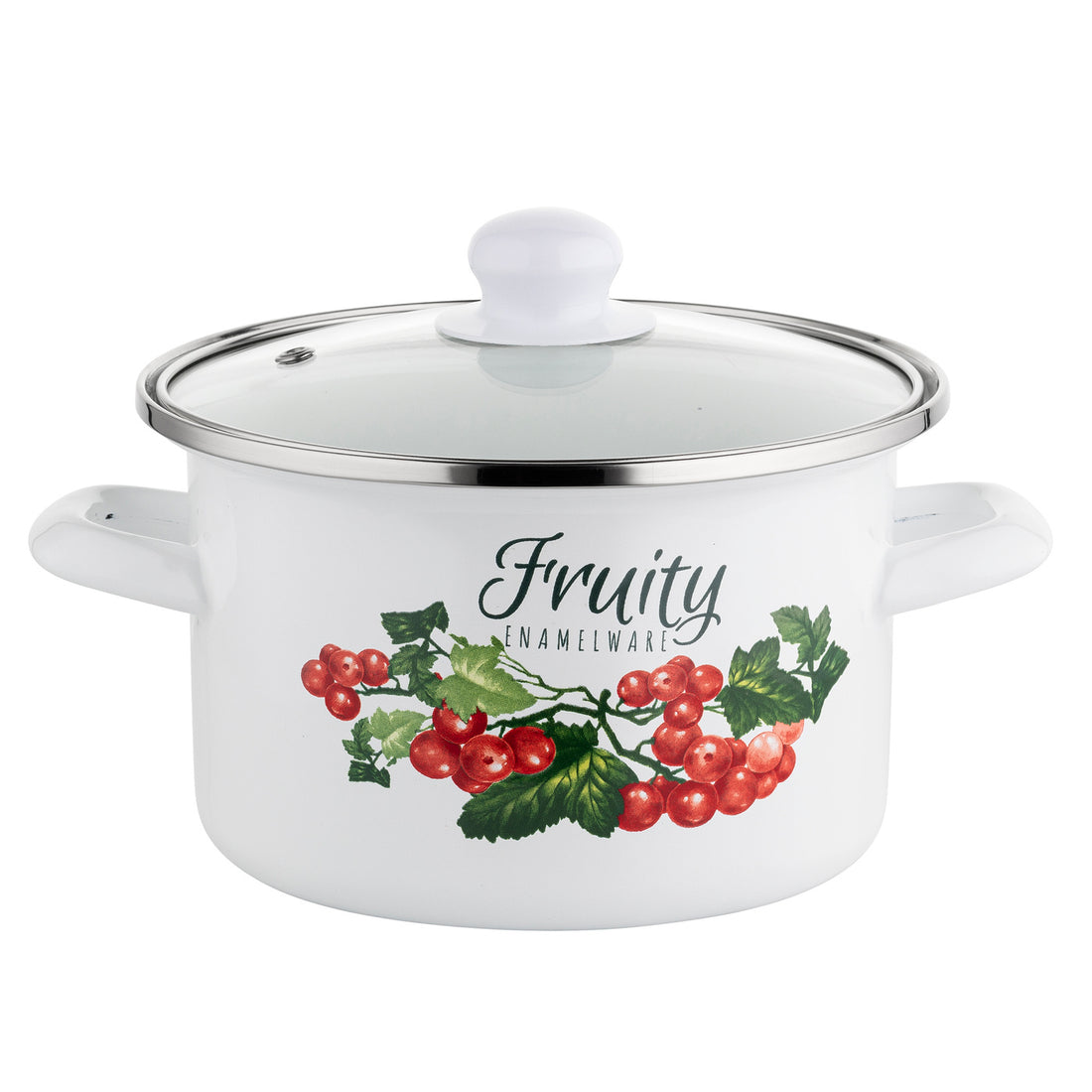 Garnek emaliowany prosty kalina 16cm 2l z/p v.2