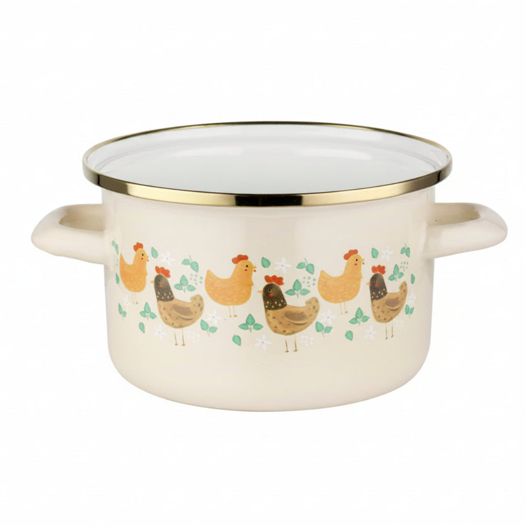 GARNEK EMALIOWANY KOKO 16CM 2L