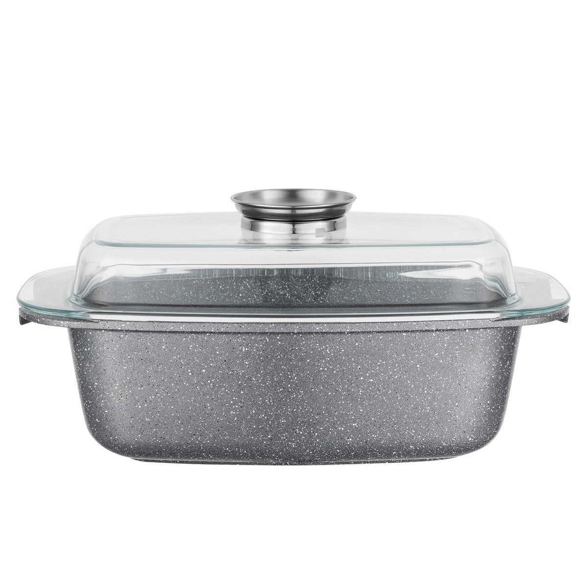 Brytfanna aluminiowa prostokąt lava 32x11cm 5,2l z/p szara mg