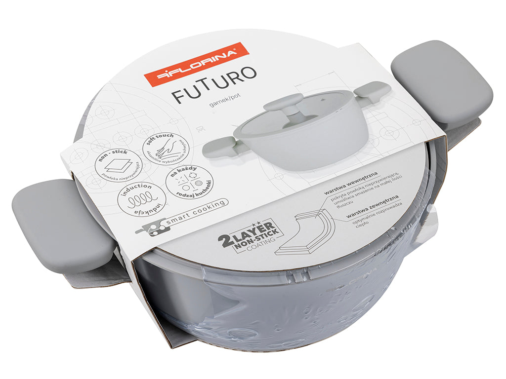 Garnek aluminiowy futuro 28cm 6,4l z/p