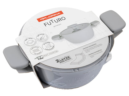 Garnek aluminiowy futuro 28cm 6,4l z/p