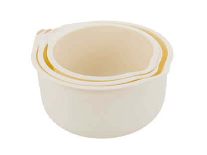 Miska plastikowa kpl. 3szt 17cm 19cm 22cm kremowy