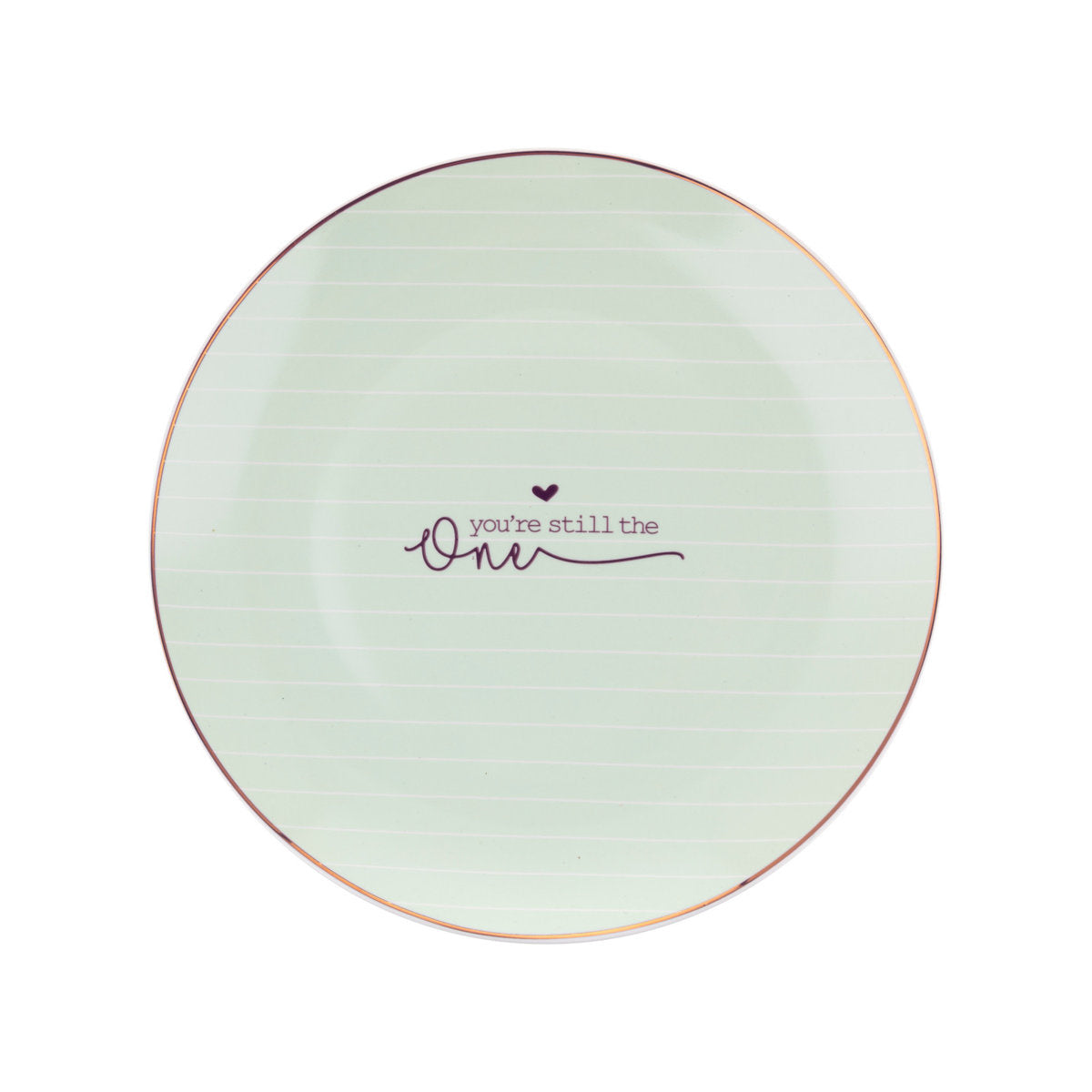 Talerz deserowy mint stripes 20cm