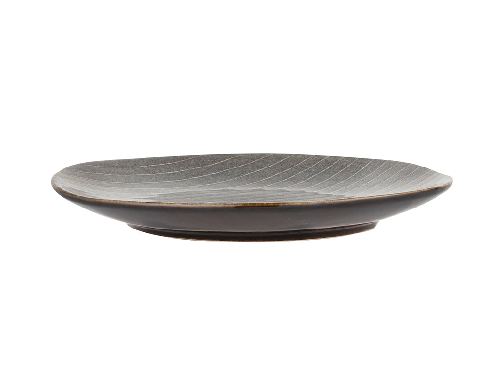 Talerz deserowy stripes gray 20,5cm