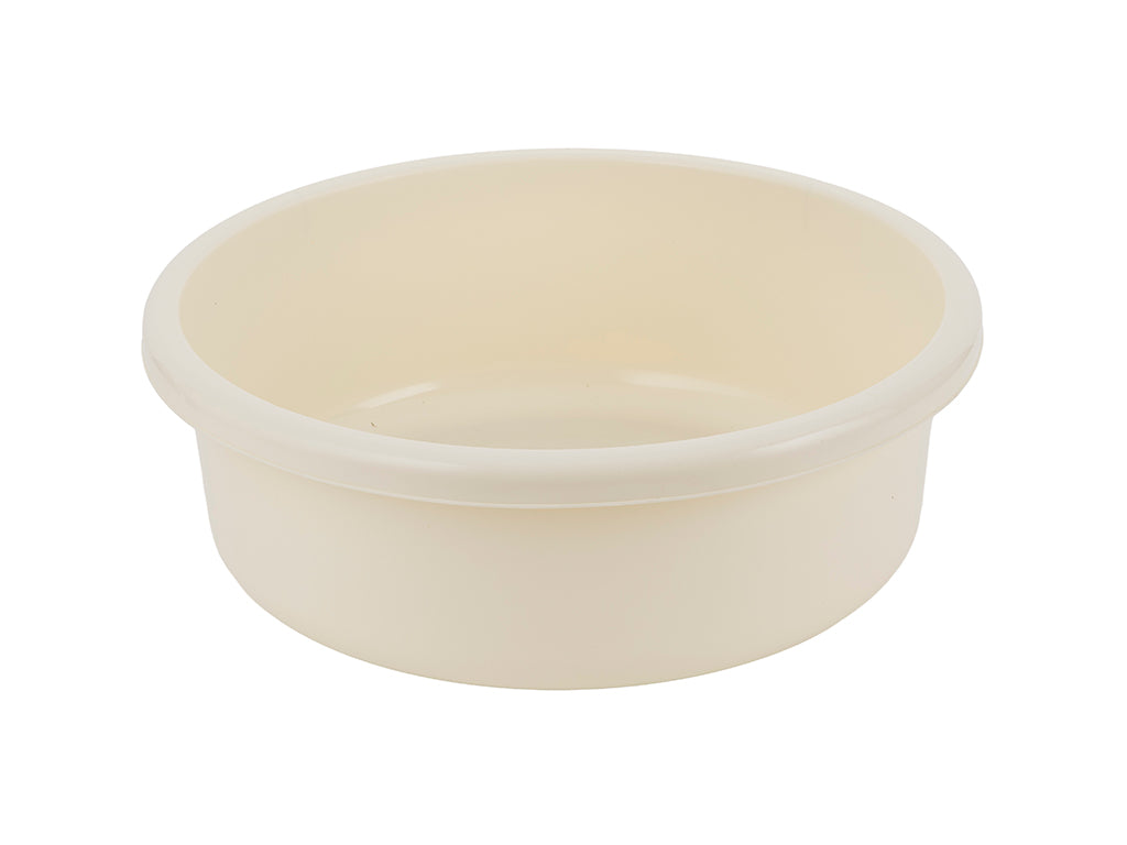 Miska plastikowa okrągła 36cm 9l kremowy