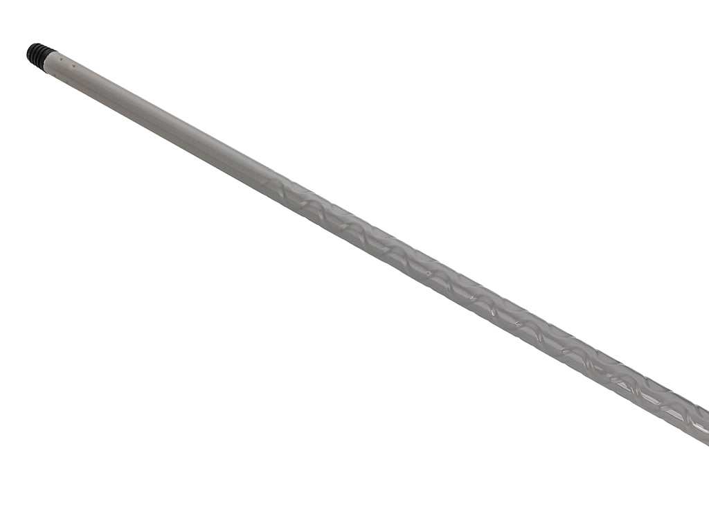 Kij do szczotki karbowany 130cm lux jasny szary