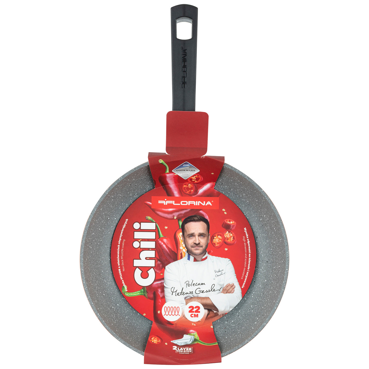 Patelnia aluminiowa chili 22cm mg