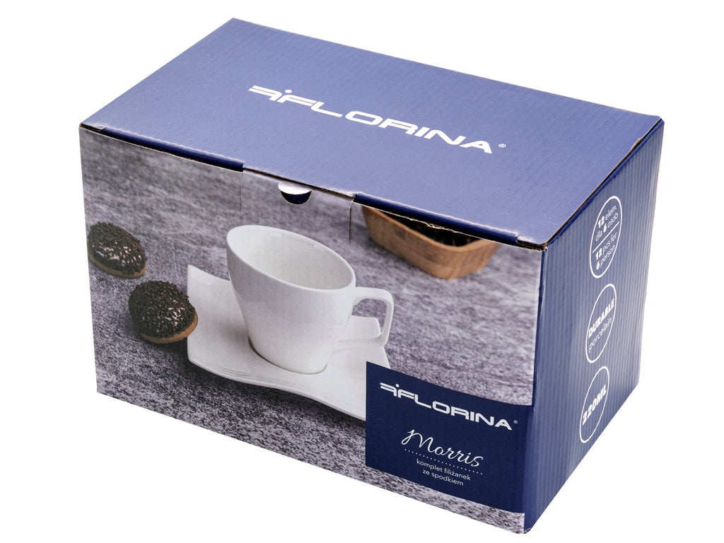 Filiżanka ze spodkiem morris 220ml 6/12