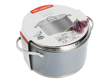 Garnek nierdzewny pepe 20cm 3,0l z/p