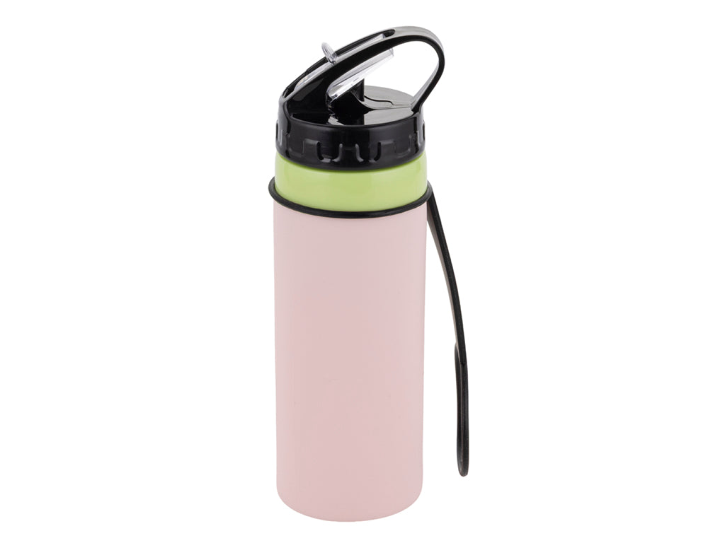 BUTELKA SILIKONOWA FLEXIE RÓŻ 450ML