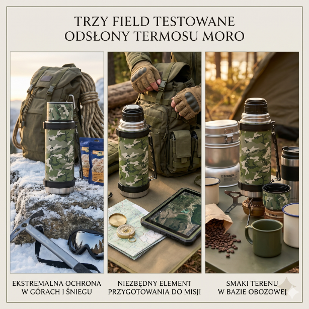 Termos turystyczny nierdzewny moro 1l v.2