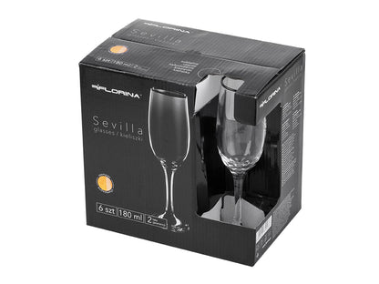 Kieliszki do szampana sevilla 180ml 6szt.
