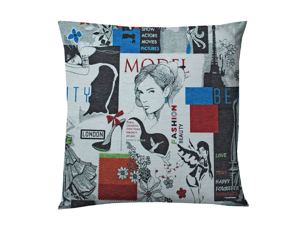 Poszewka dekoracyjna Miss Lucy Fashion 40x40 cm dwustronna na zamek