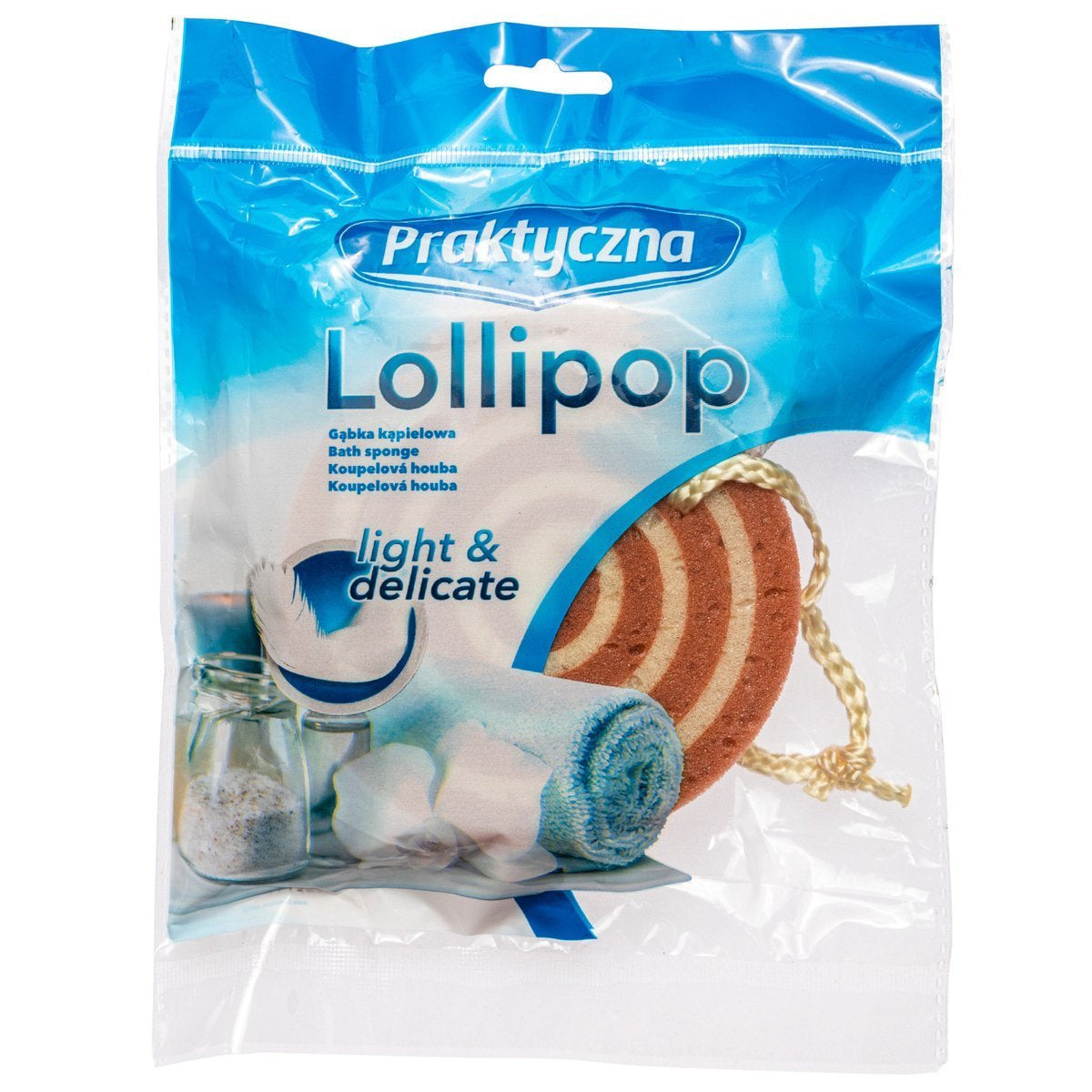 Gąbka praktyczna kąpielowa lizak