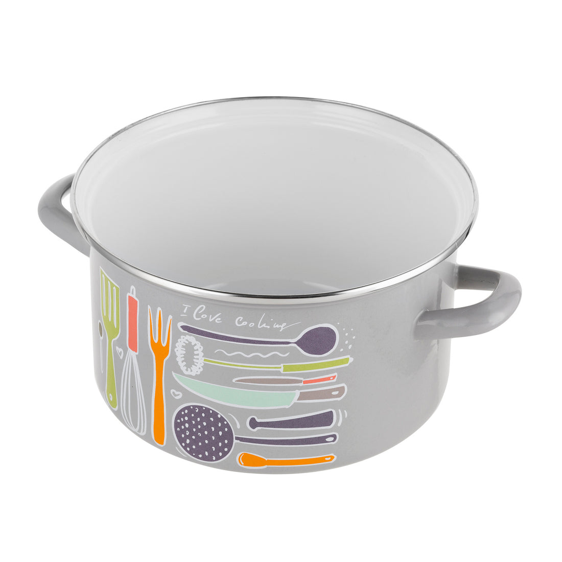 Garnek emaliowany prosty staffio 20cm 3,7l z/p