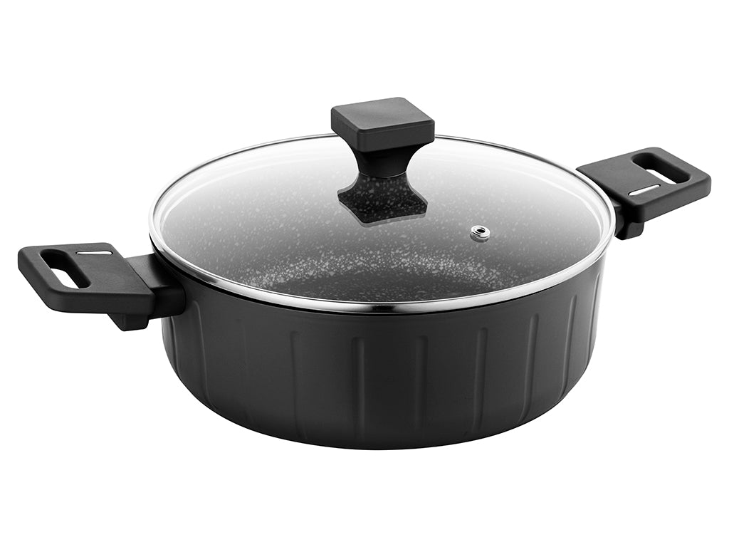 Garnek aluminiowy niski verio 28cm 4,4l z/p