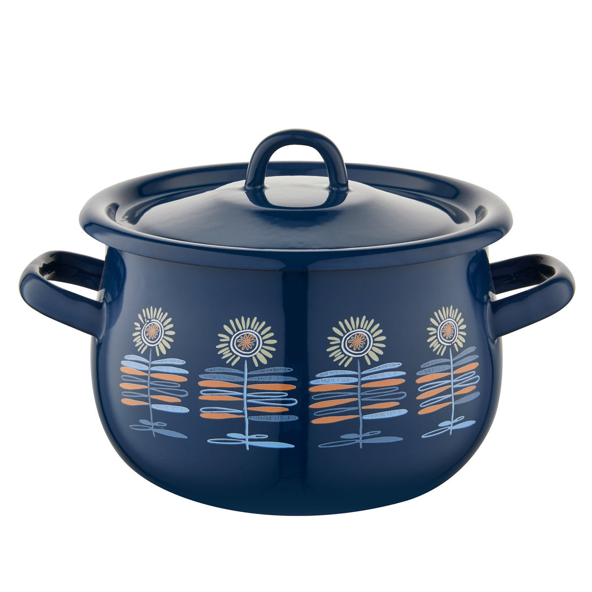 Garnek emaliowany baryłka polino 20cm 3,5l z/p