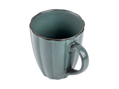Zestaw 4 elementowy komplet porcelany Atlantica szara kubki