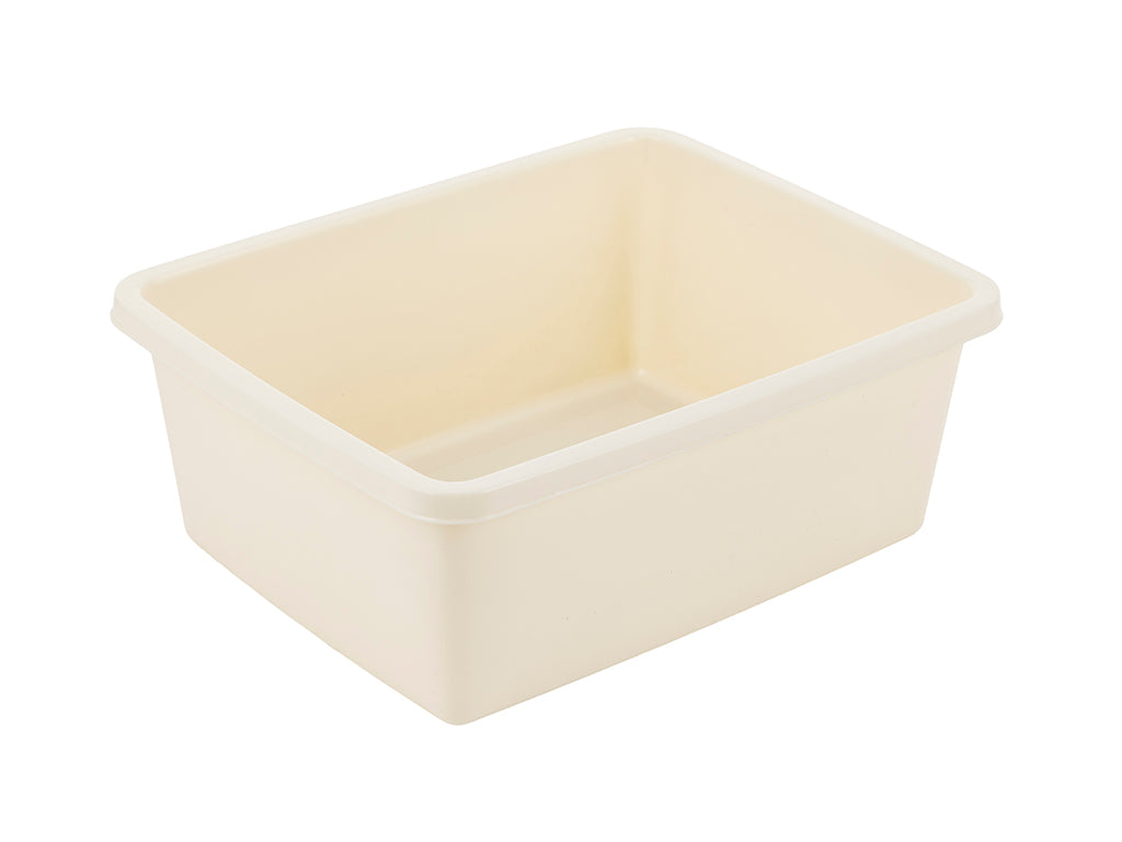 Miska plastikowa prostokątna 33x26cm 8l kremowy