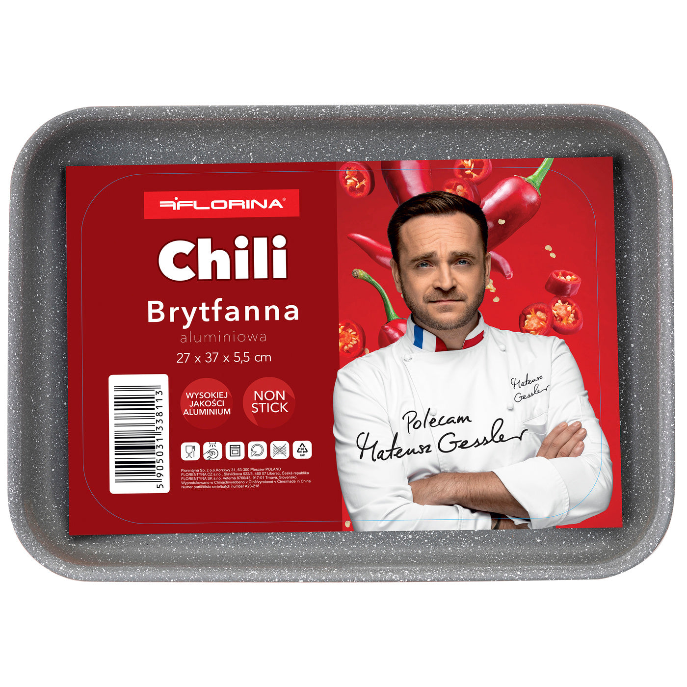 Brytfanna aluminiowa chili 27cm mg