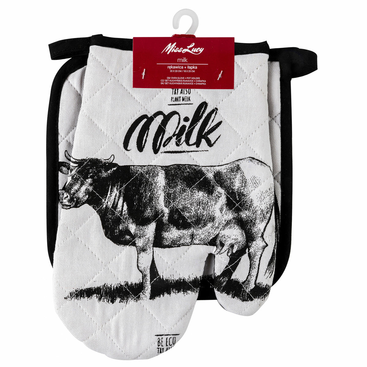 Rękawica 18x25cm + łapka 20x20cm milk