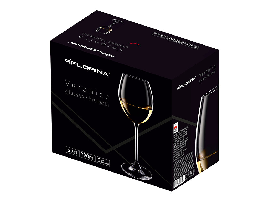 Kieliszki do wina białego veronica 290ml 6szt