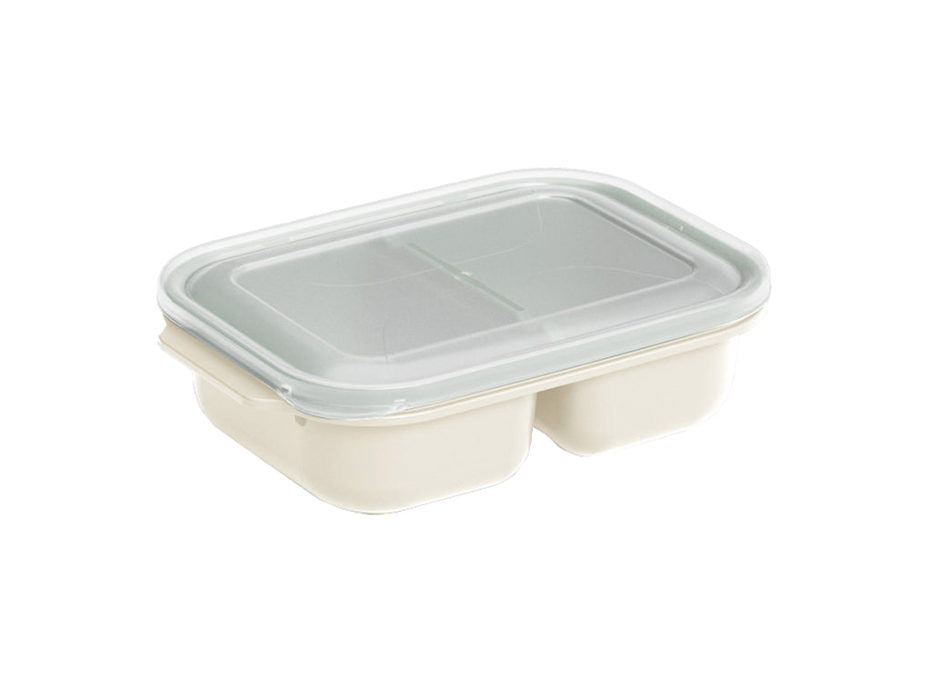 Pojemnik podwójny plastikowy easy keep 2x600ml kremowy