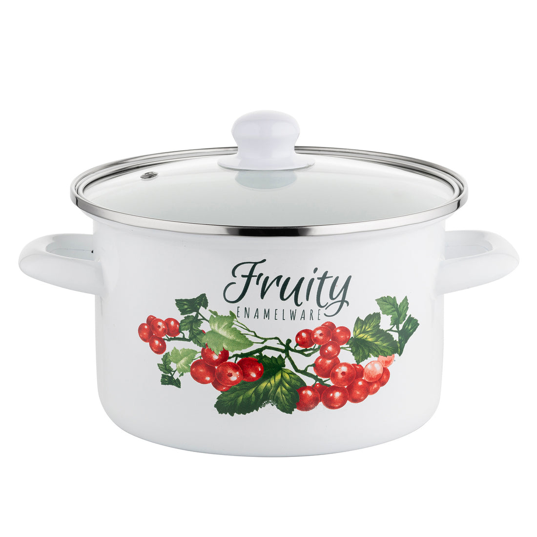 Garnek emaliowany prosty kalina 18cm 2,65l z/p v.2